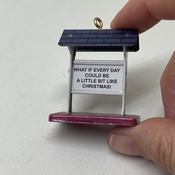 Hallmark Hometown Church with Sign Christmas Ornament Town and Country 2004 - Picture 13 of 13